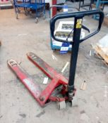TUV Pallet Truck 2500kg (delayed collection until the final day of clearance)