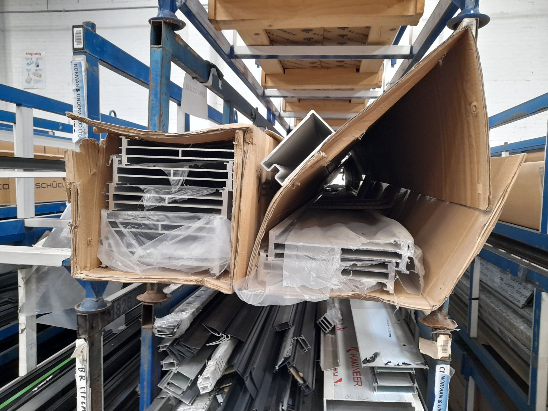 Large quantity of various profiling (Aluminium and plastic), to 39 x stillages (Stillages not - Image 22 of 26