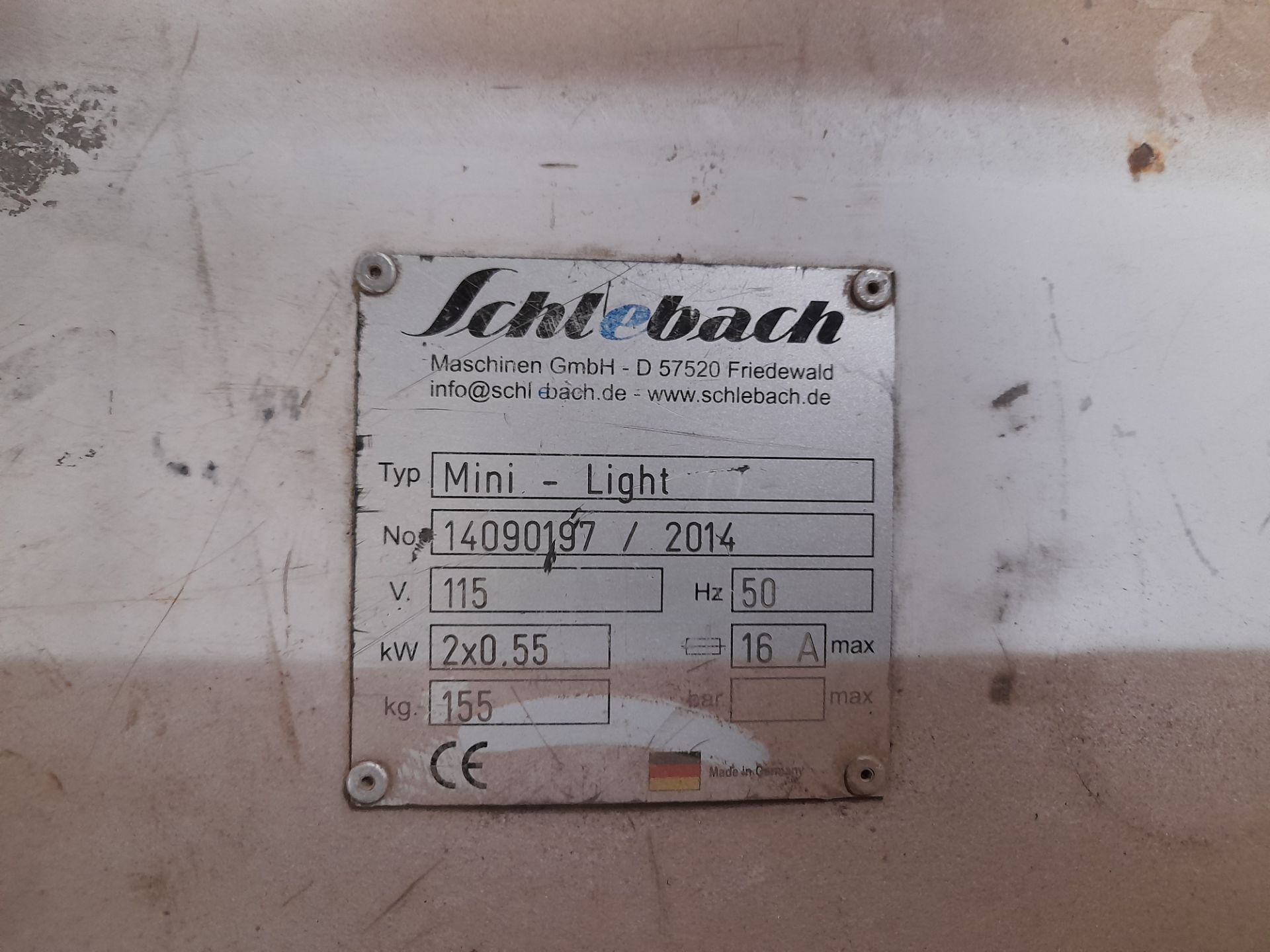 Schlebach Mini-Light mobile profiling machine (Serial Number 14090197, 2014) - Image 2 of 2