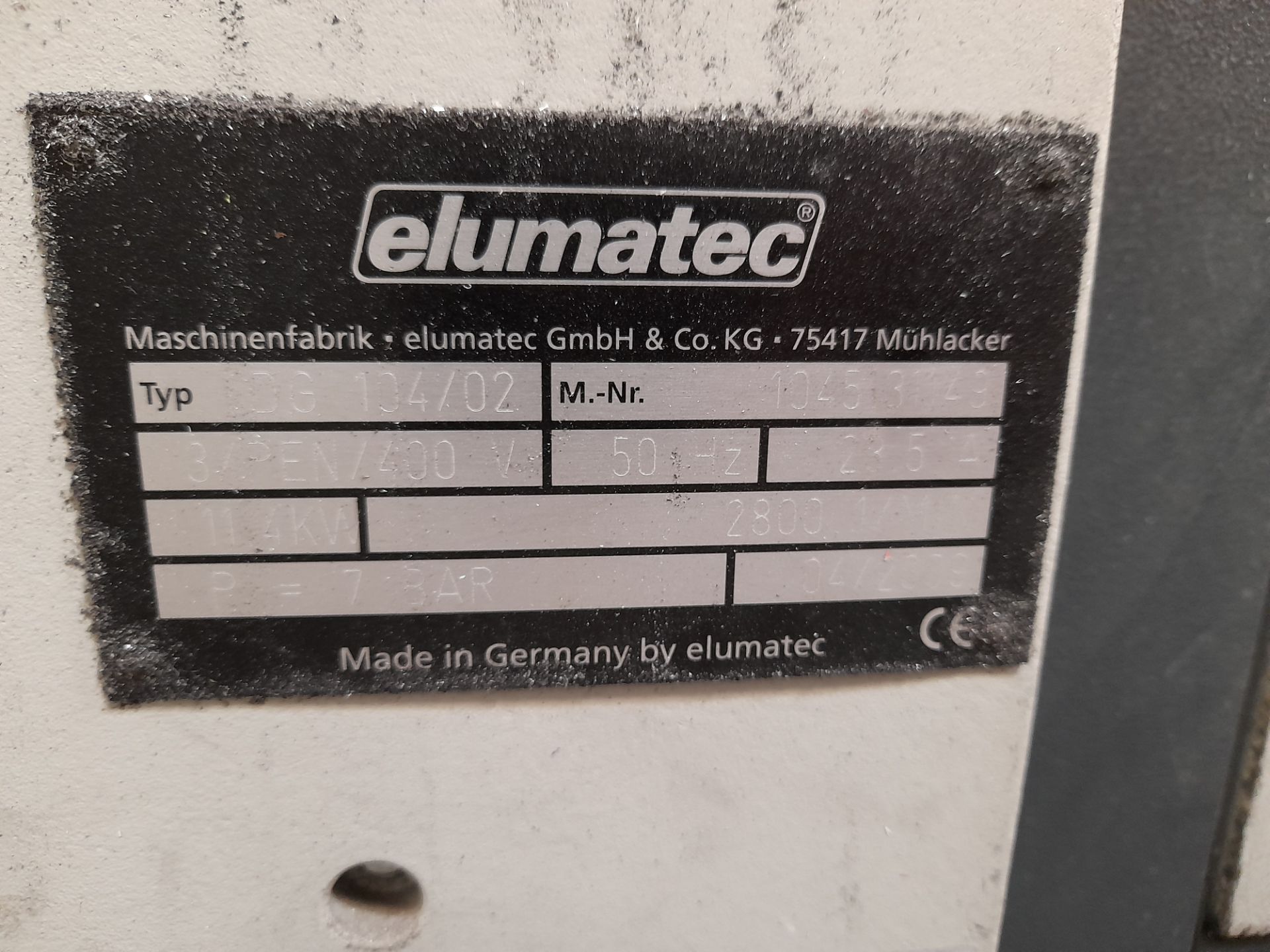 Elumatec DG104/02 Twin mitre Saw, 04/2009 - Image 10 of 12