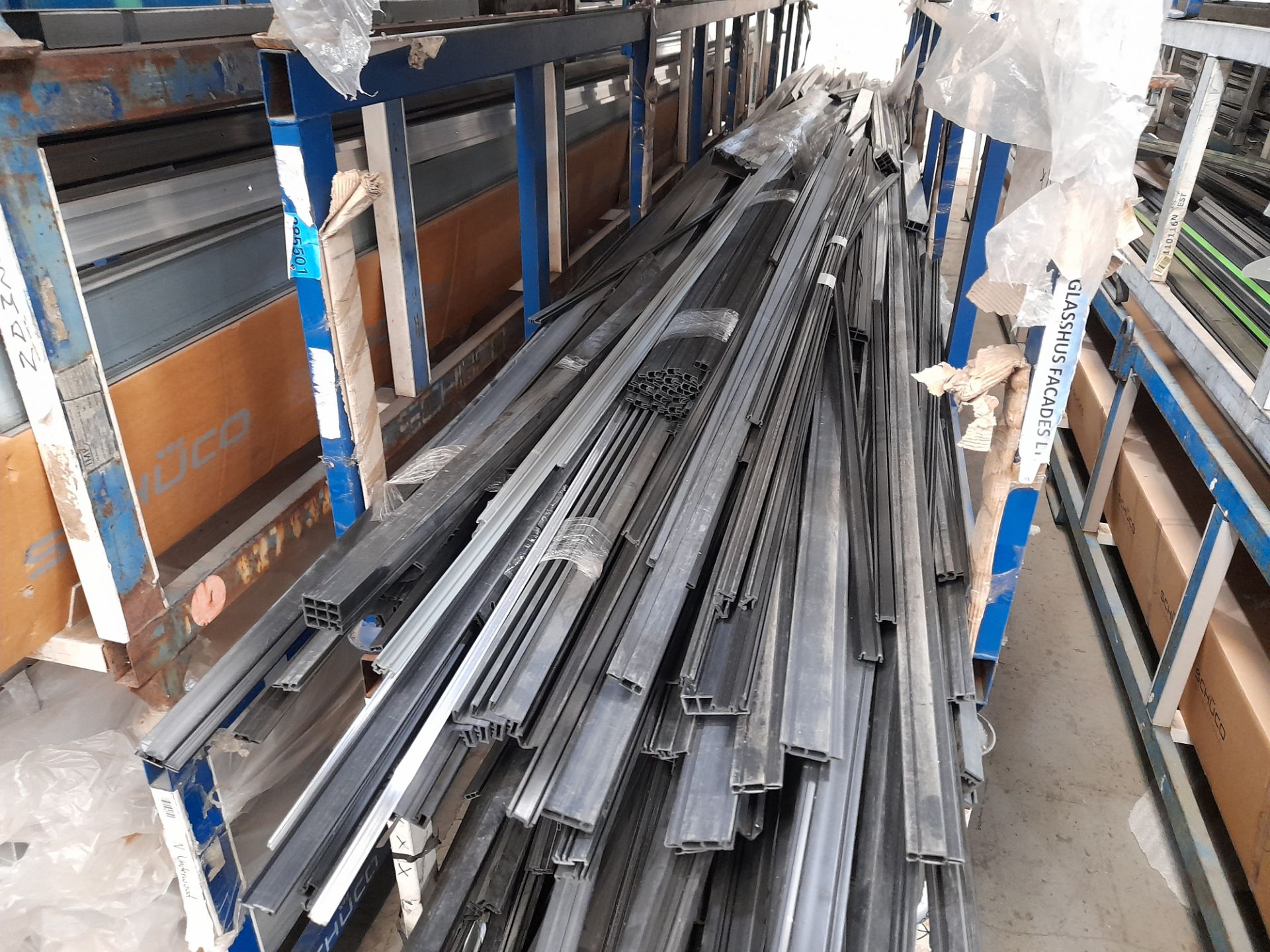 Large quantity of various profiling (Aluminium and plastic), to 39 x stillages (Stillages not - Image 19 of 26