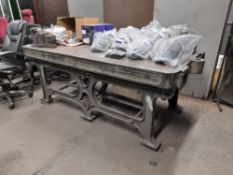 Heavy Duty Cast iron welding table, complete with