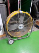 Clarke Air CAM24110V mobile fan, 110v (one wheel m