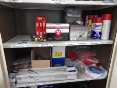 Quantity of welding consumables including regulato