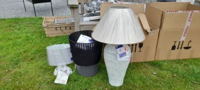 3 x table lamp with lampshade