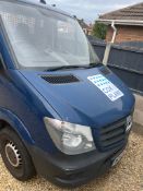 Mercedes Benz Sprinter 316CDI Dropside Truck, Registration Number WP65 RUU, 64,307 miles recorded,