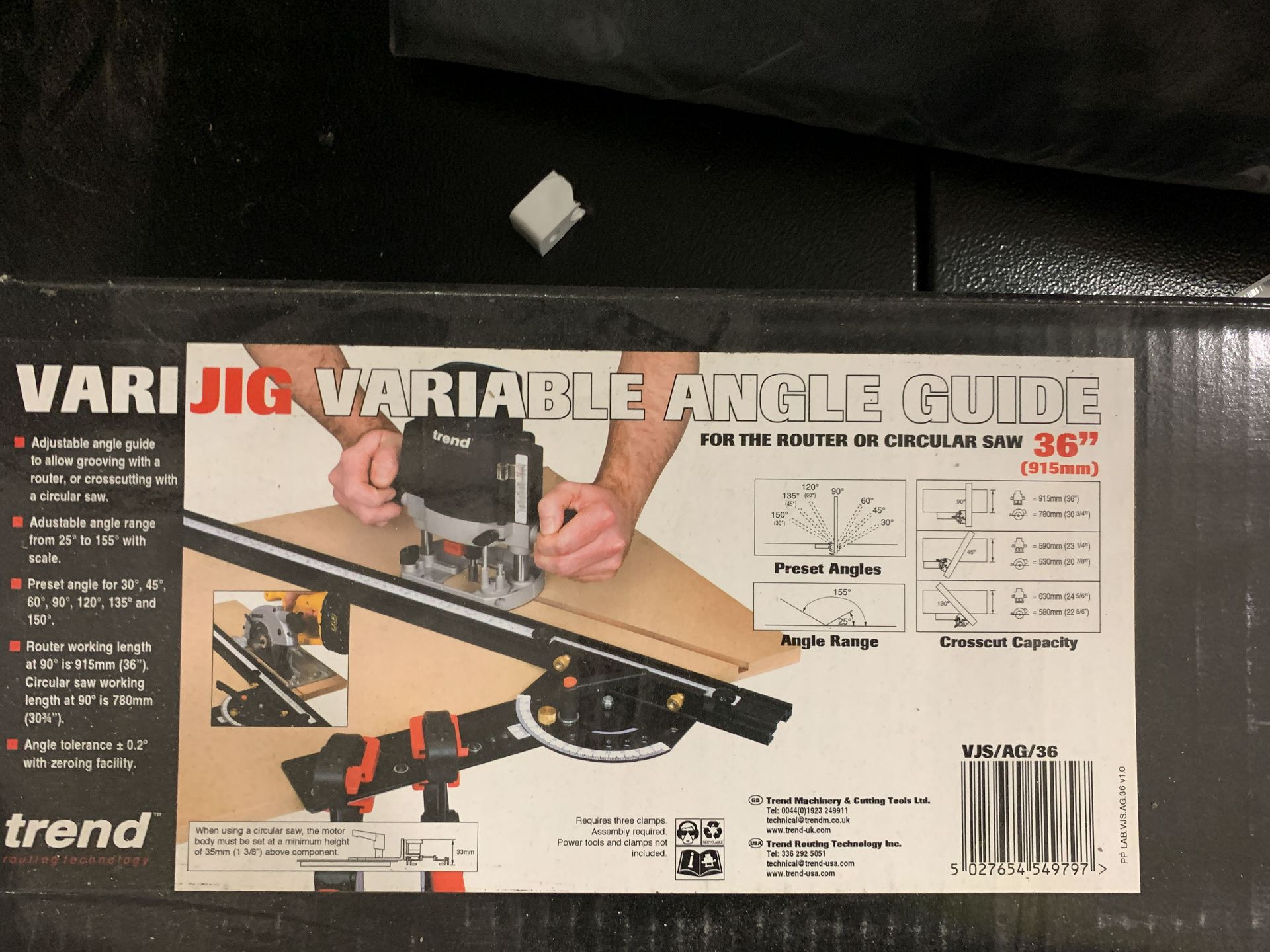 Trend Routing Jigs and Accessories inc. Lock Jig, Variable Angle Guide etc - unused - Image 7 of 10