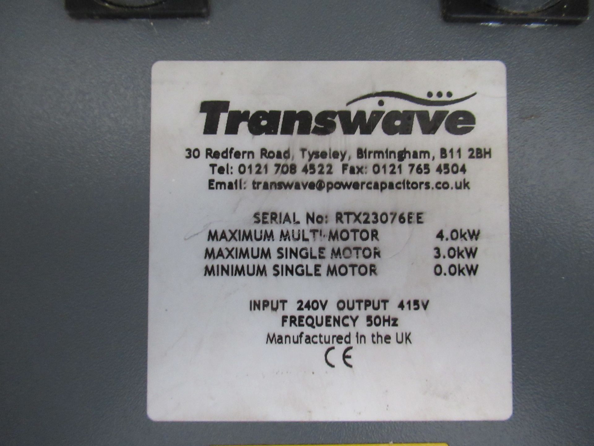 Transwave Single to Three Phase Transformer - Image 5 of 5