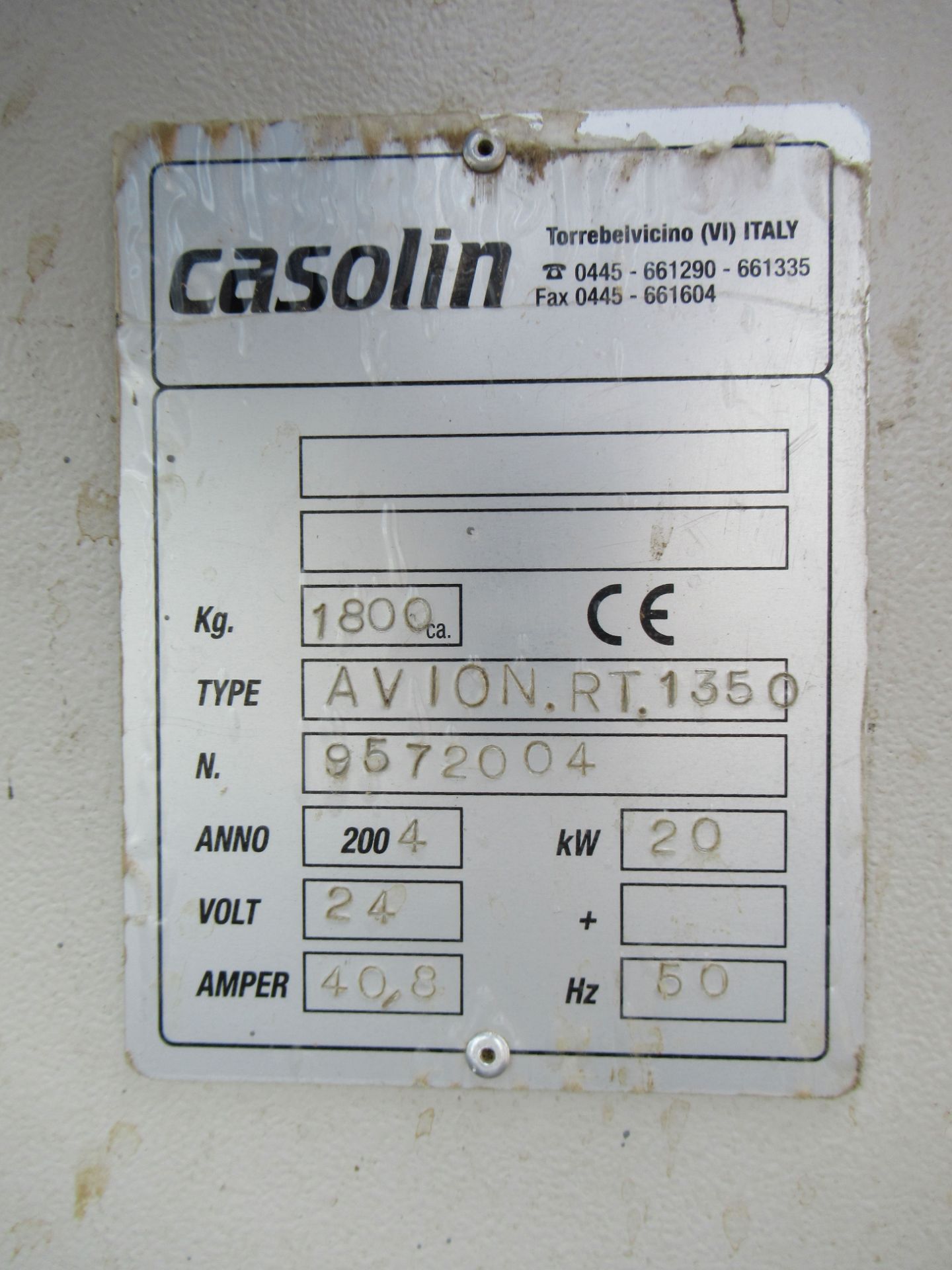 Casolin MS-02 Horizontal Belt Sander - 400V - Image 6 of 12