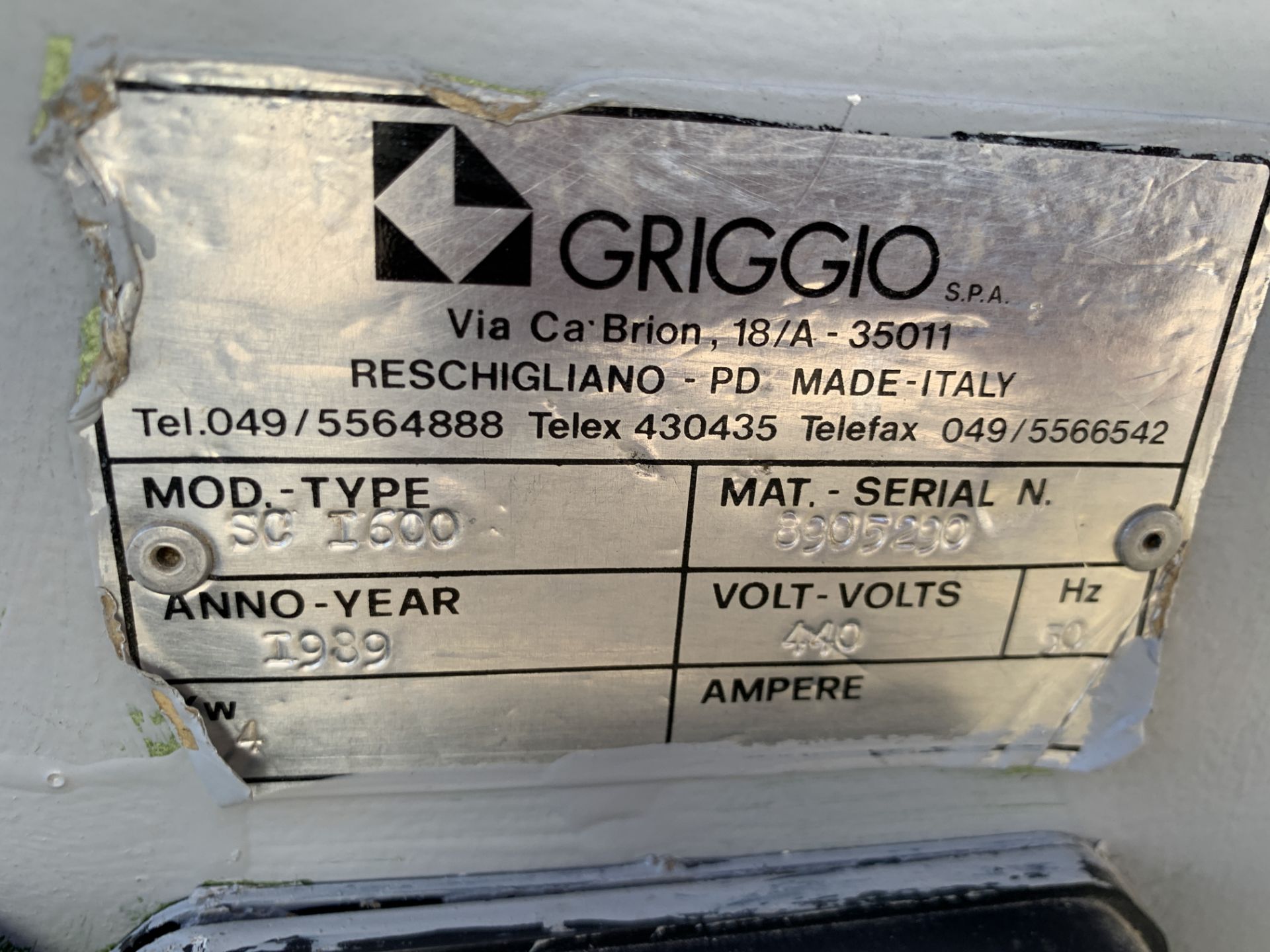 Griggio SC1600 Sliding Table Tilting Panel Saw - 3ph. - Image 6 of 6