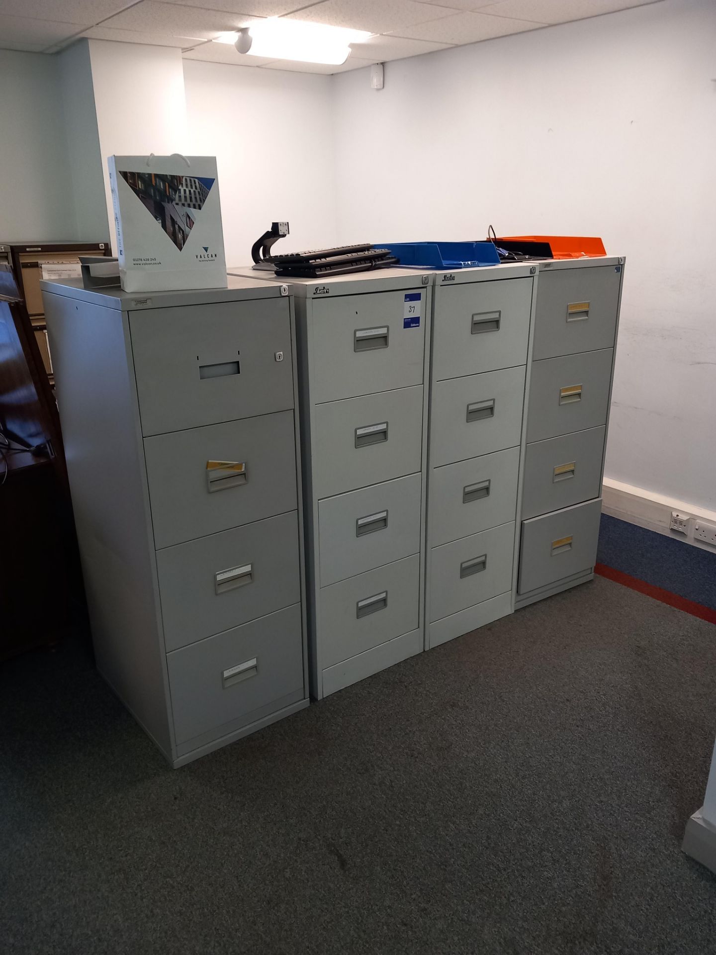 18 x various metal filing cabinets (contents not included)