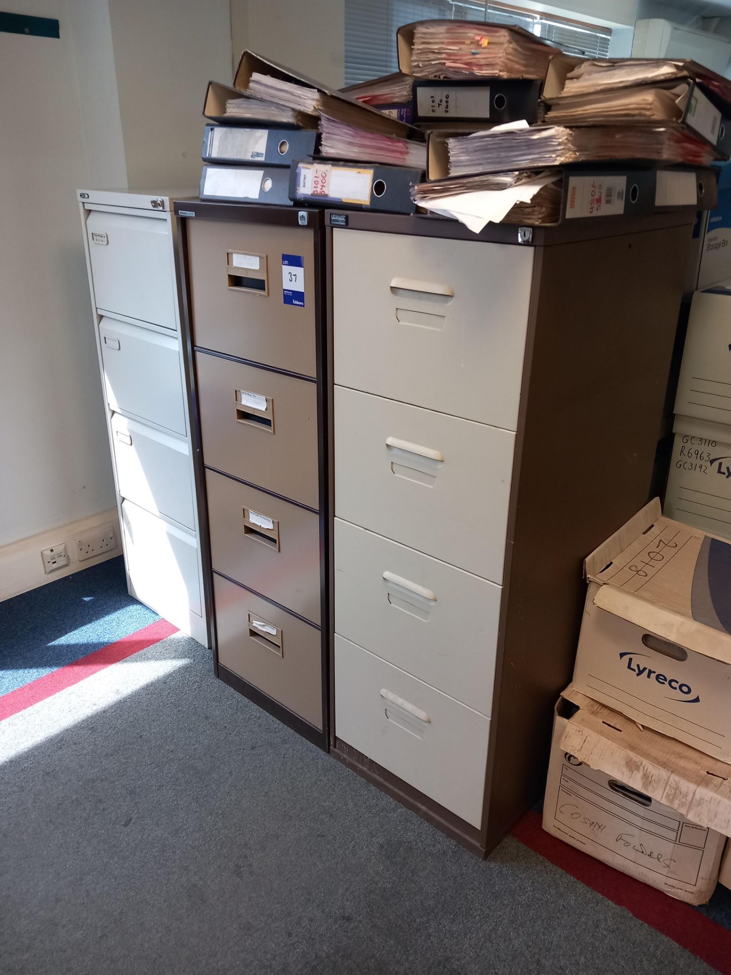 18 x various metal filing cabinets (contents not included) - Image 4 of 6