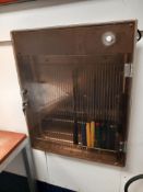 Wall Mount Stainless Steel Knife Cabinet & Knives