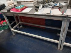 Stainless Steel Topped Table 1600mm