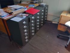 5 Steel Multi Drawer Cabinets