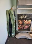 2 Folding Gazebos & Advertising Board