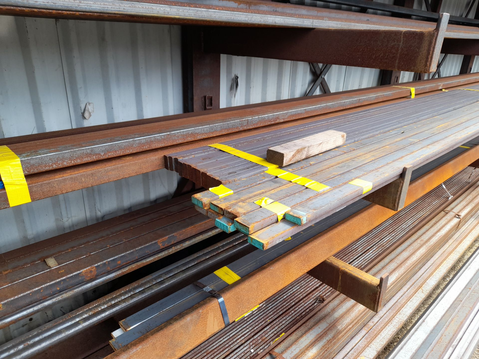 Assortment of Steel Stock to rack (rack not included) various sizes/profiles etc. (viewing - Image 10 of 11