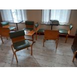 Set of 8 mid century dining chairs – Located London E9