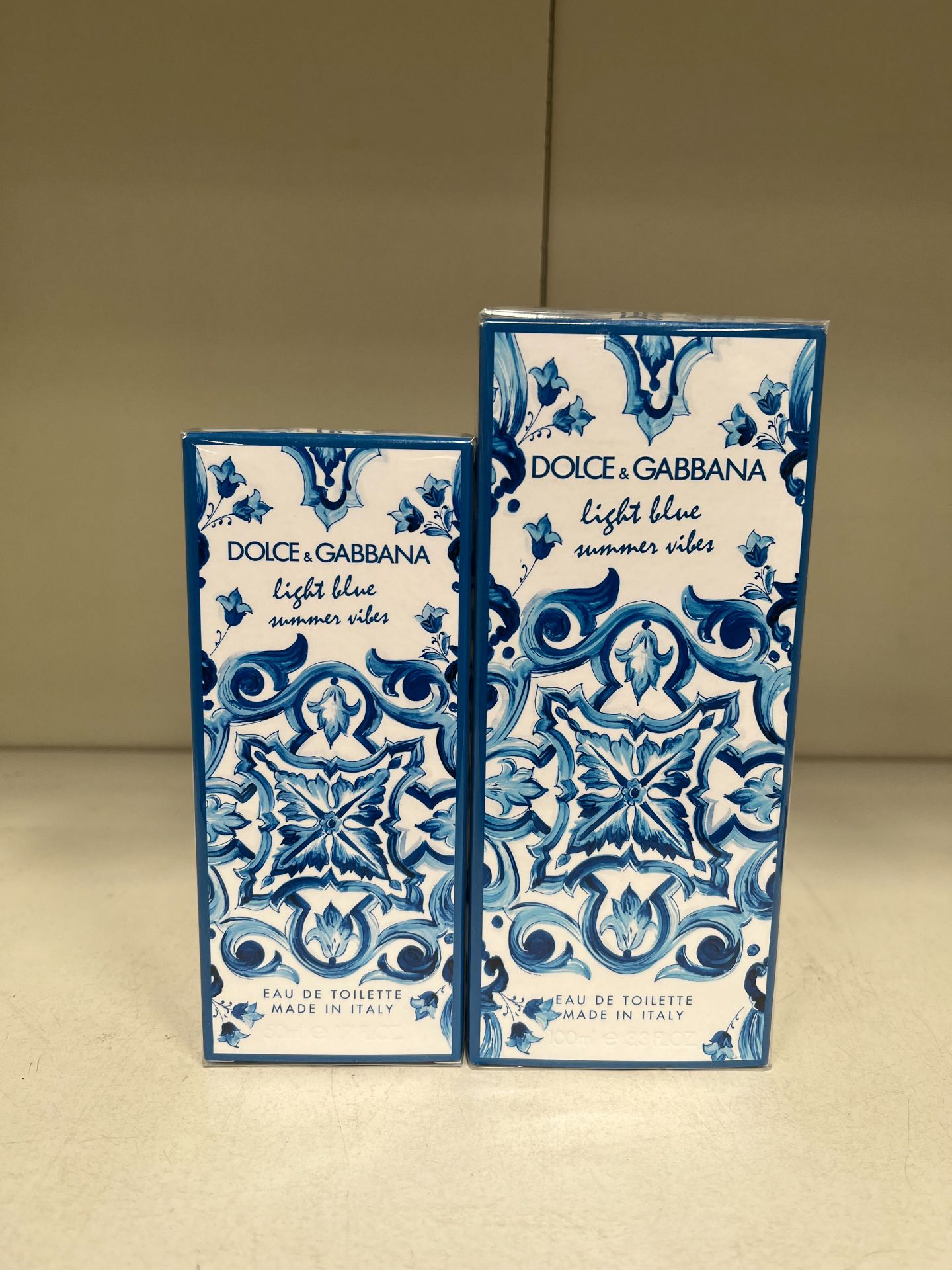2x Dolce & Gabbana Light Blue Summer Vibes