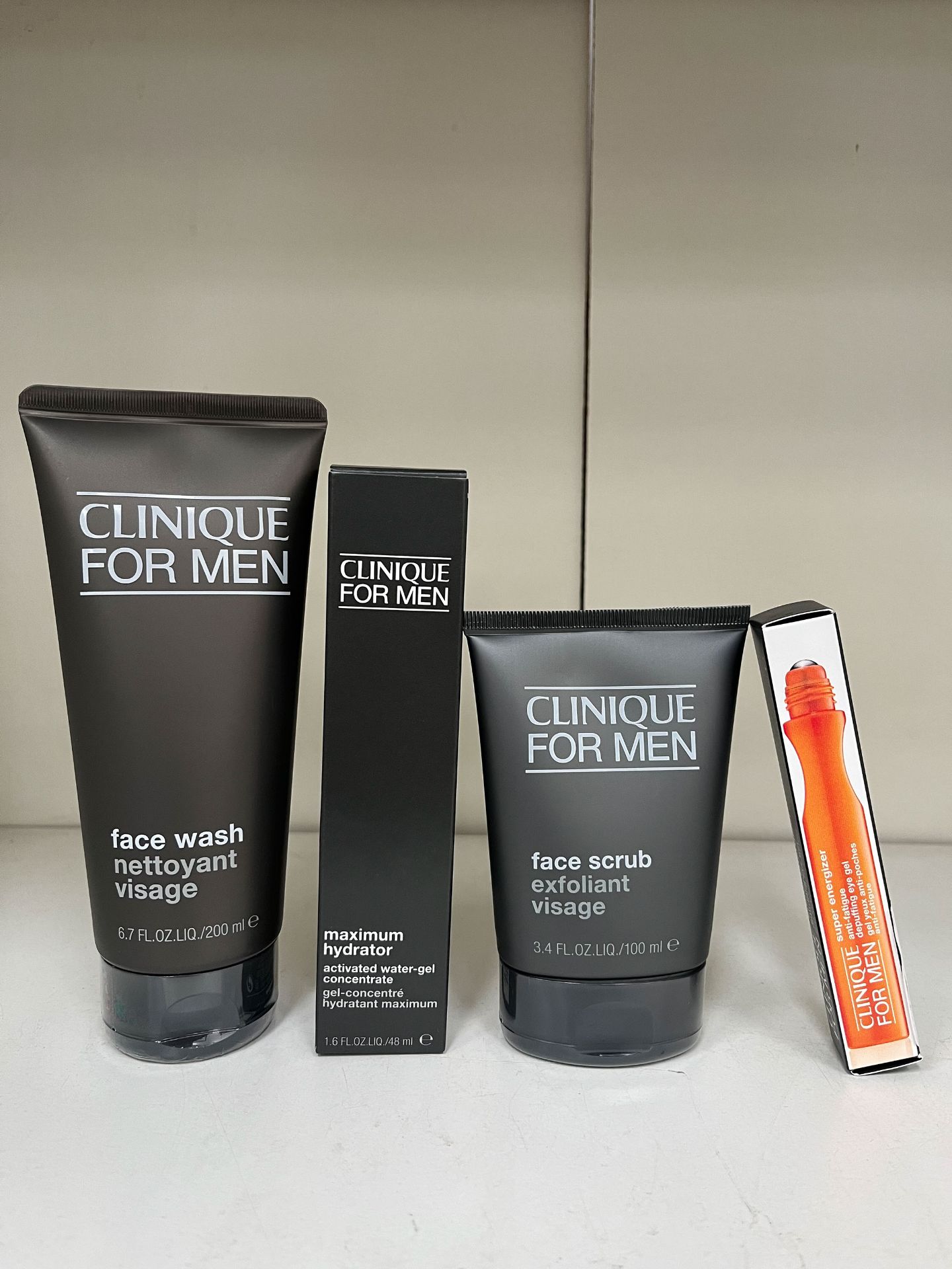 A Selection of Clinique Men's Facial Products