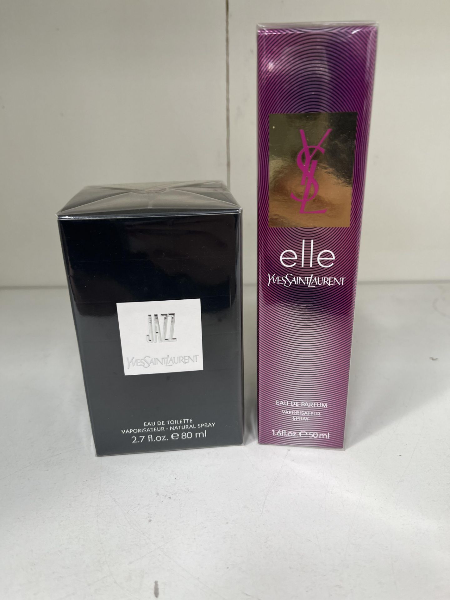 1x 80ml Yves Saint Laurent Jazz and 1x 50ml Elle Spray