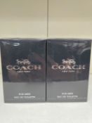2x 100ml Coach New York for Men