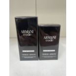 2x Giorgio Armani "Armani Code" Refillable Spray