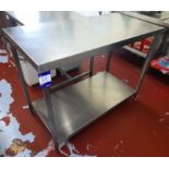 Stainless steel work table (Approx. 1200 x 600)