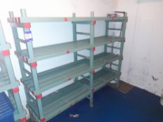 5 x Assorted bays of shelving, including 4 x vario