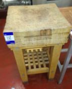 Butchers block and stand (Approx. 500 x 500)