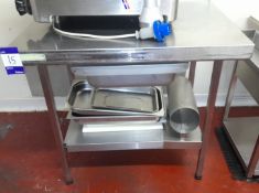 Sissons Stainless steel work table with integrated