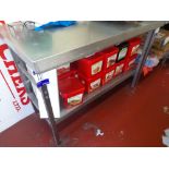 Stainless steel work table (Approx. 1200 x 600)