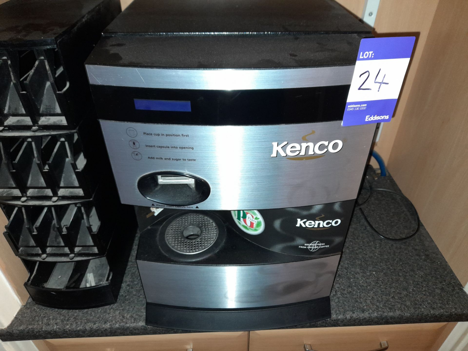 Kenco branded hot drinks machine (purchasers responsibility to disconnect plumbing)