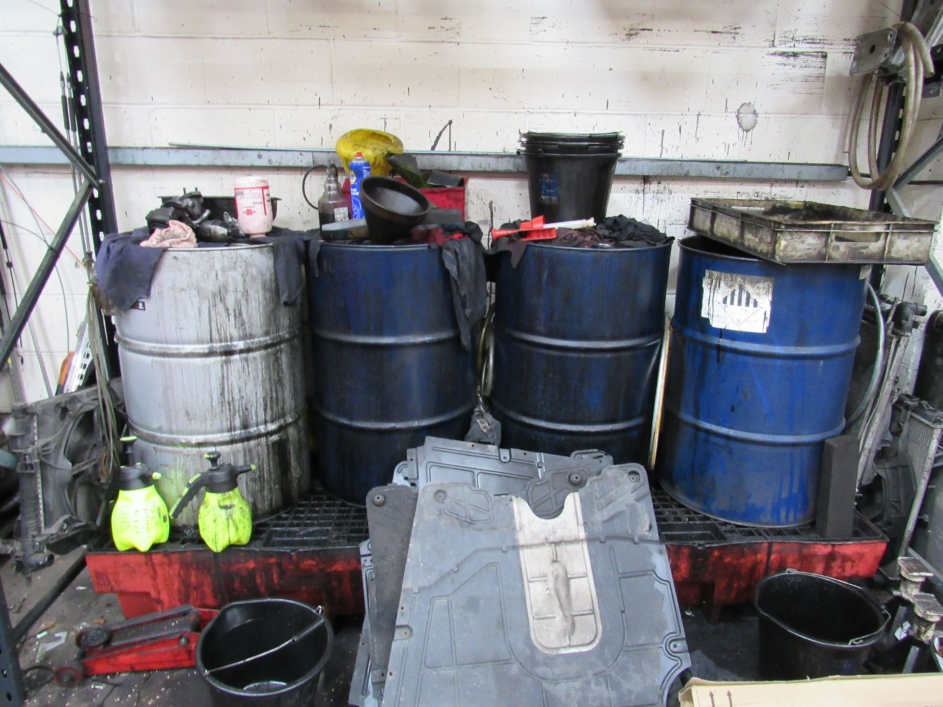 4 Waste oil drums and bund - Image 2 of 2