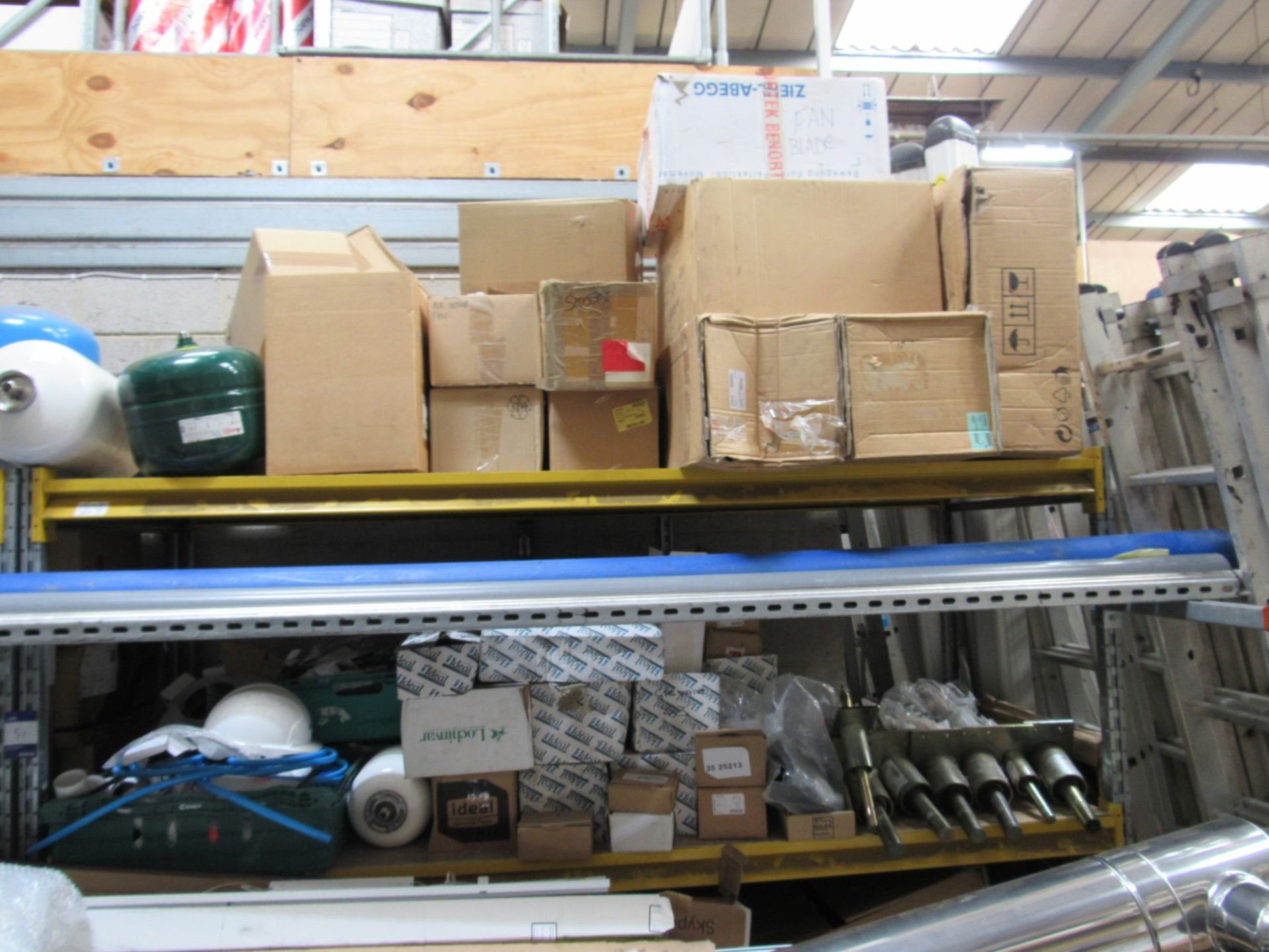 Large quantity assorted stocks to 2 bays racking, - Image 4 of 4