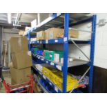 4 various bays stock racking (Delayed collection)