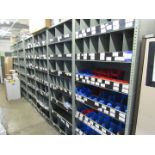 Quantity assorted plumbing stock to rack, rack inc