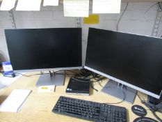 2 HP E243 Monitors