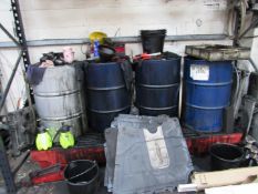 4 Waste oil drums and bund