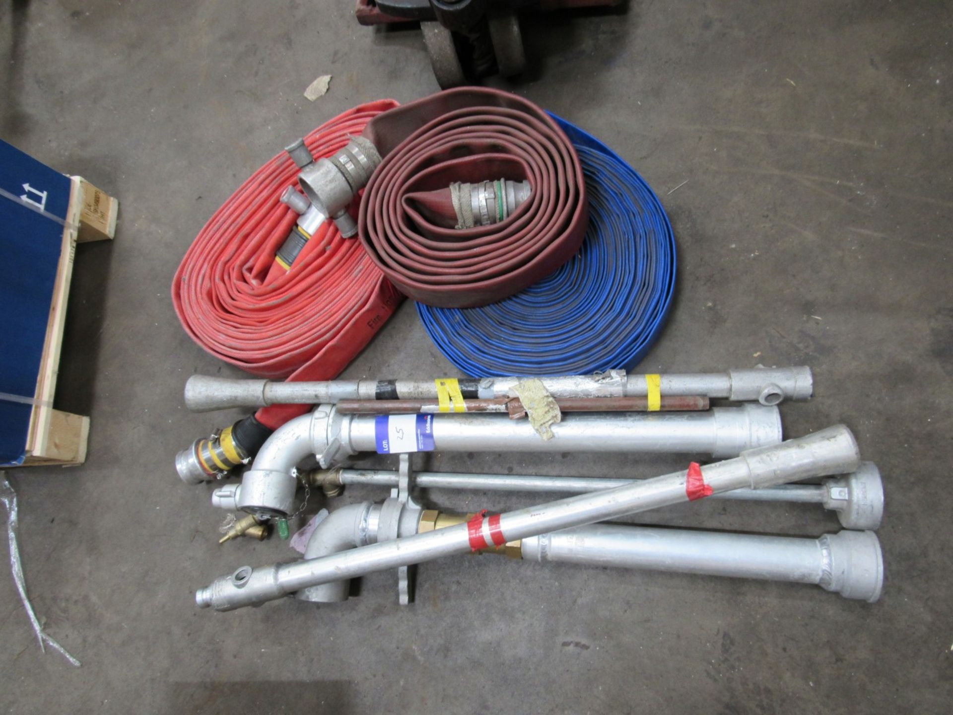 Various stand pipes and lay flat hose