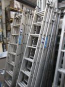 Large quantity various ladders
