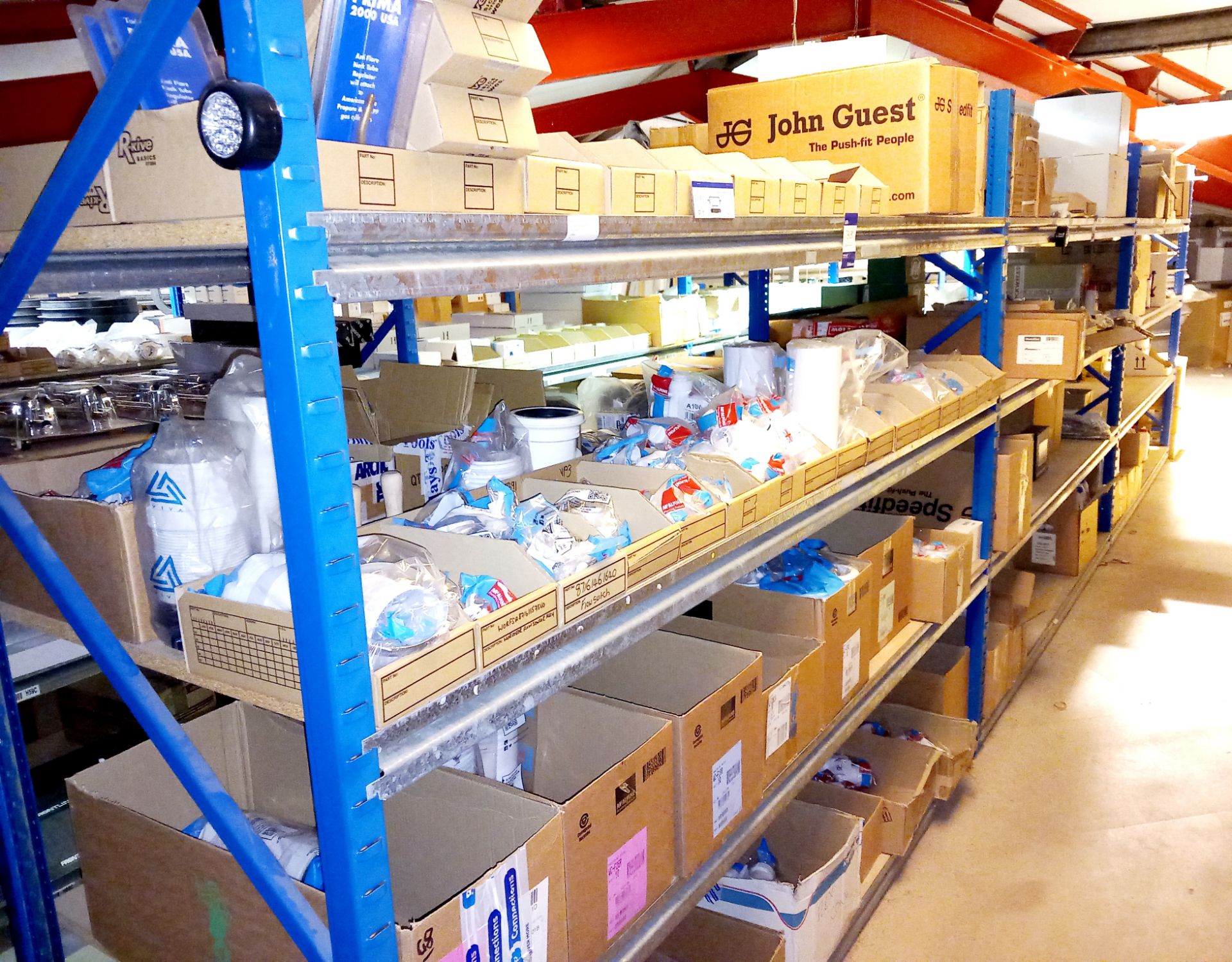 Large quantity of various plumbing/guttering components to pigeon hole shelving (approx. 200 - Image 2 of 17