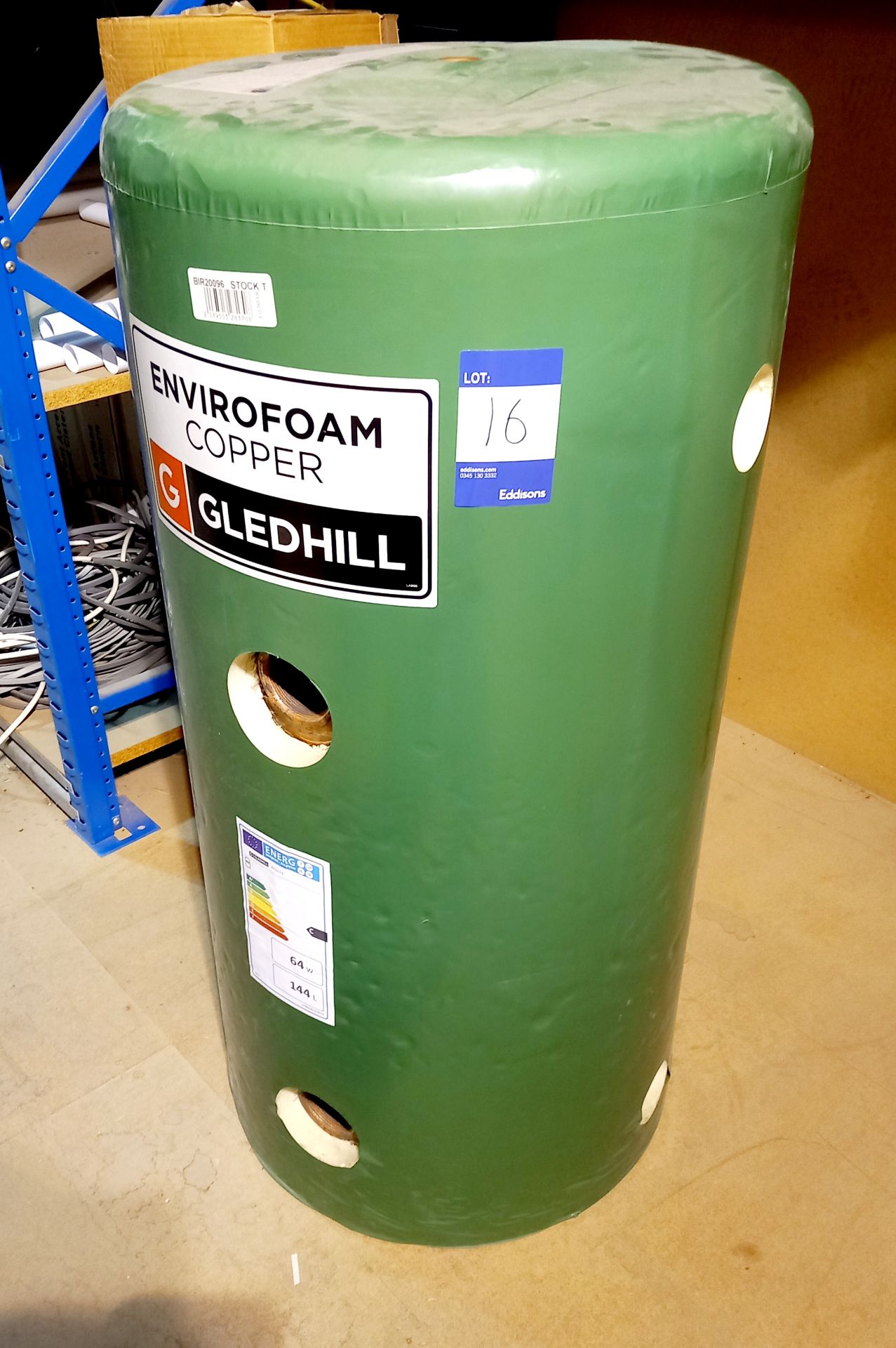 Gledhill Envirofoam copper insulated cylinder. This lot forms part of Composite lot 55. At the end