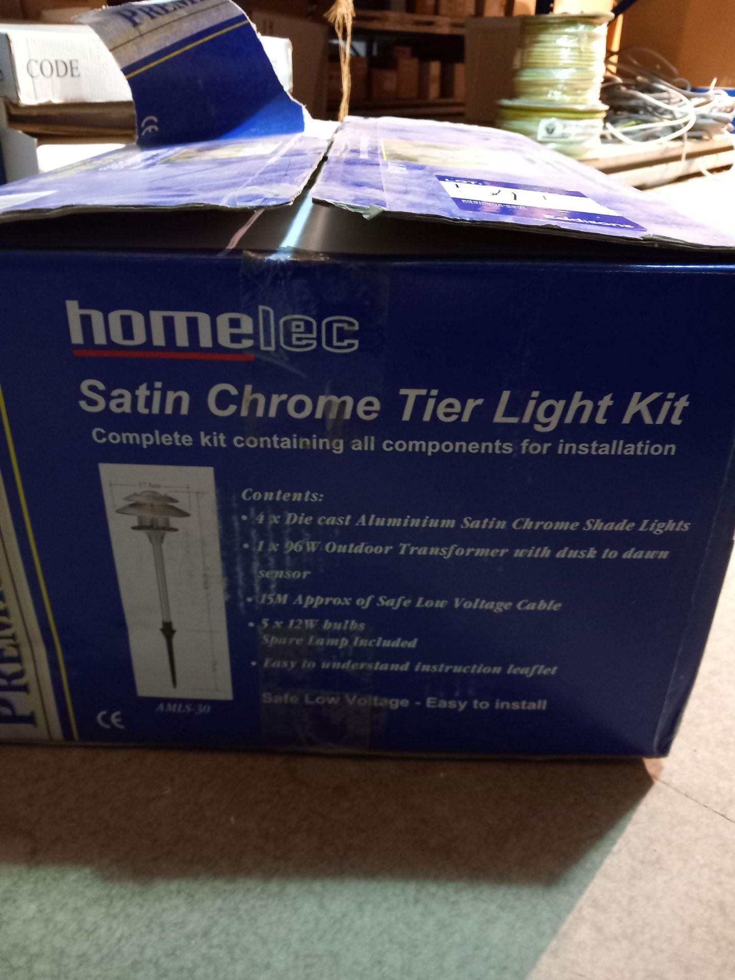 Homelec Satin Chrome Tier Light Kit (new) - Image 2 of 2