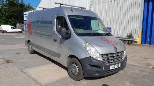 Renault Master LM35 DCI 125 LWB Van, Registration Number T10 PTS, Date First Registered 22nd October