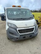 Peugeot Boxer Dropside 130 Tipper with Double Cab.