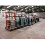 Approximately 16 x Various stillages with contents of glass/upvc (unit 30)