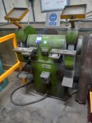 Heavy Duty Double Ended Grinder 3 Phase & Romold BP2 650kg max load bund drum spill pallet,