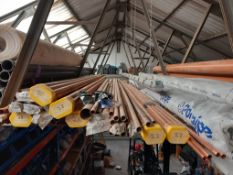 Quantity of Copper Pipe and Plastic Pipe to Roof Eaves, Please See Picture for Location