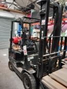 Mitsubishi FG15K 1500kg LPG Forklift Truck Twin Stage Mast Fitted Side Shift Serial Number